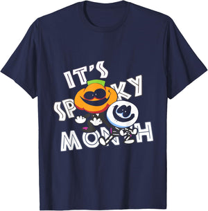 Retro Skid And Pump It's Spooky Month T-Shirt - T-Shirt | Navy