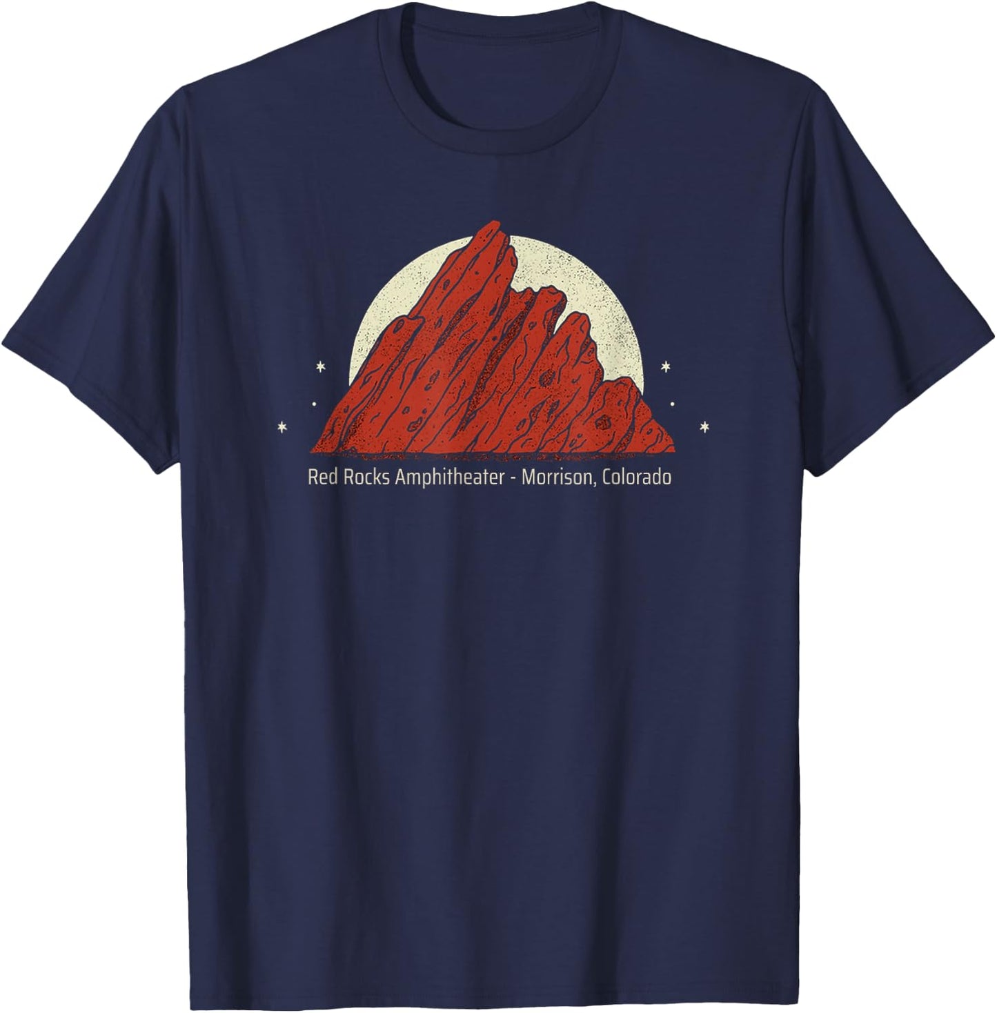Red Rocks Amphitheater - Morrison Colorado T-Shirt - T-Shirt | Navy