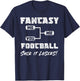 Vintage Fantasy Football Draft Party Kit Funny Sports Winner T-Shirt - T-Shirt | Navy