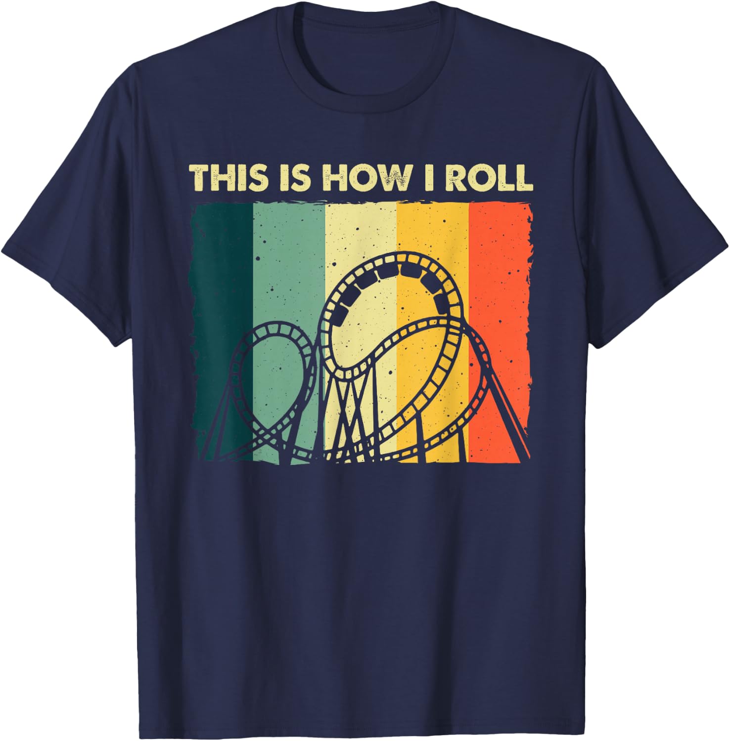 Cool Roller Coaster Women Ride Roller Coaster Lovers T-Shirt - T-Shirt | Navy