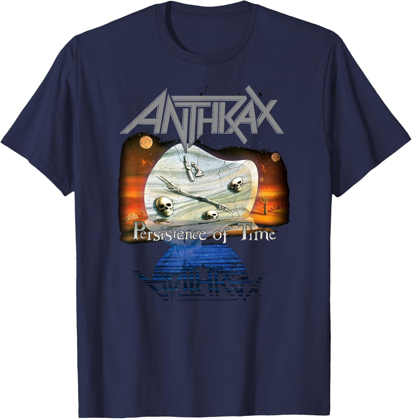 Anthrax – Persistence Of Time 30th Anniversary T-Shirt - T-Shirt | Navy