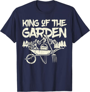 King of The Garden Cool Gardening Gardener Grandpa Dad Men T-Shirt - T-Shirt | Navy