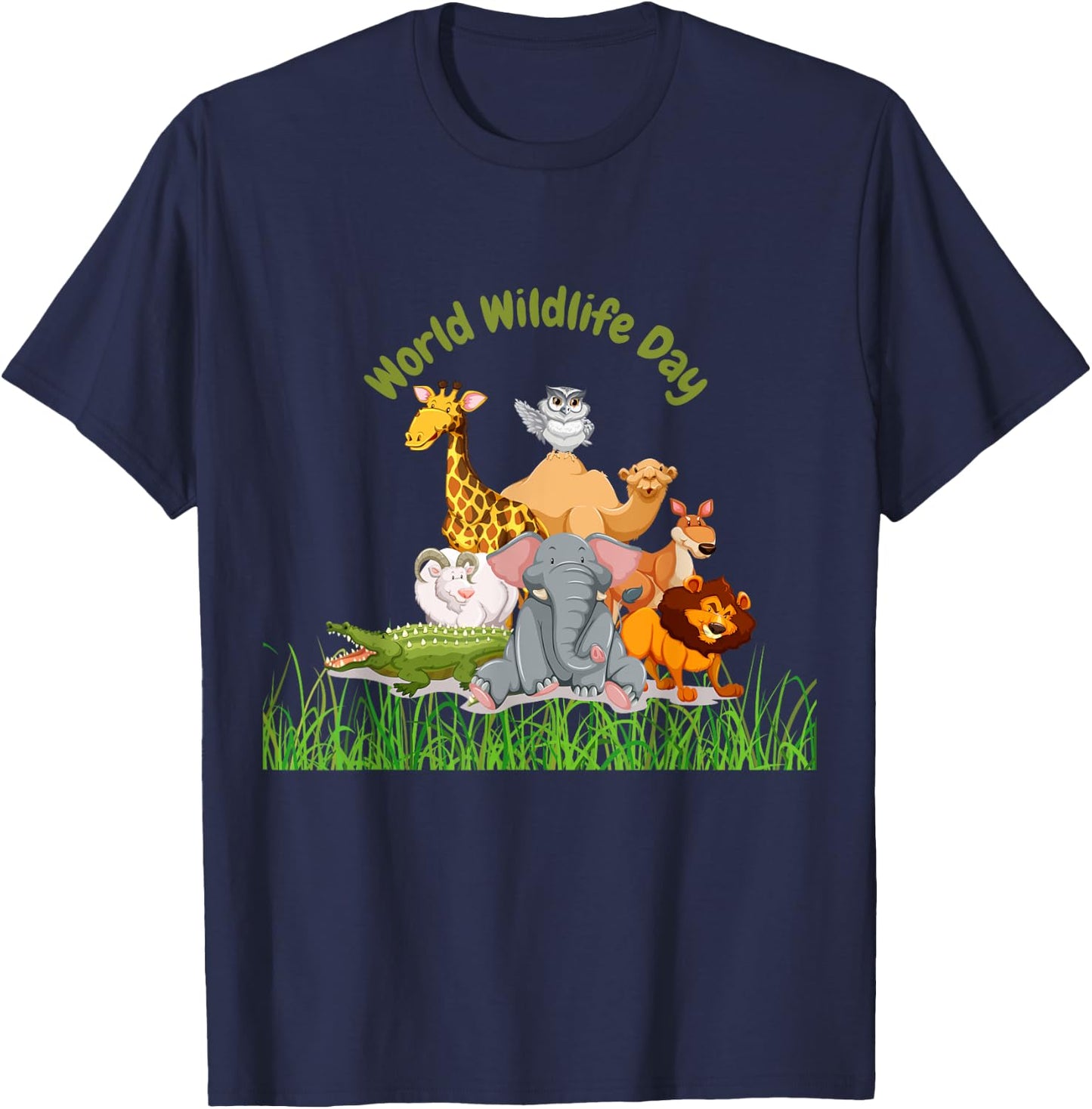 World Wildlife Day T-Shirt - T-Shirt | Navy