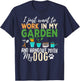 Gardening Dog Lover Gardener Garden Pet Gift Plants T-Shirt - T-Shirt | Navy