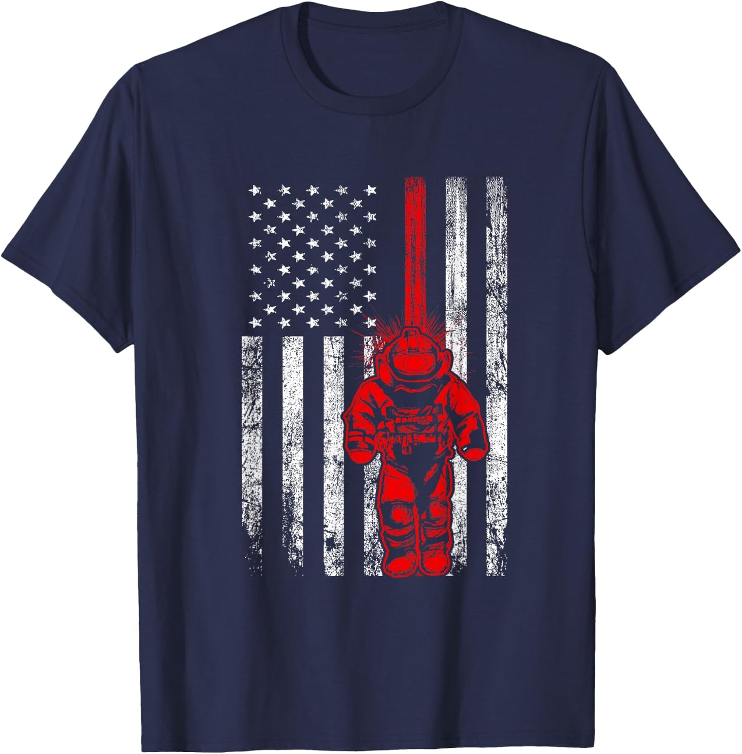 US Flag EOD Tech T-Shirt - T-Shirt | Navy