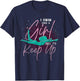 I Swim Like A Girl Try To Keep Up Swimmer Women Swimming T-Shirt - T-Shirt | Navy