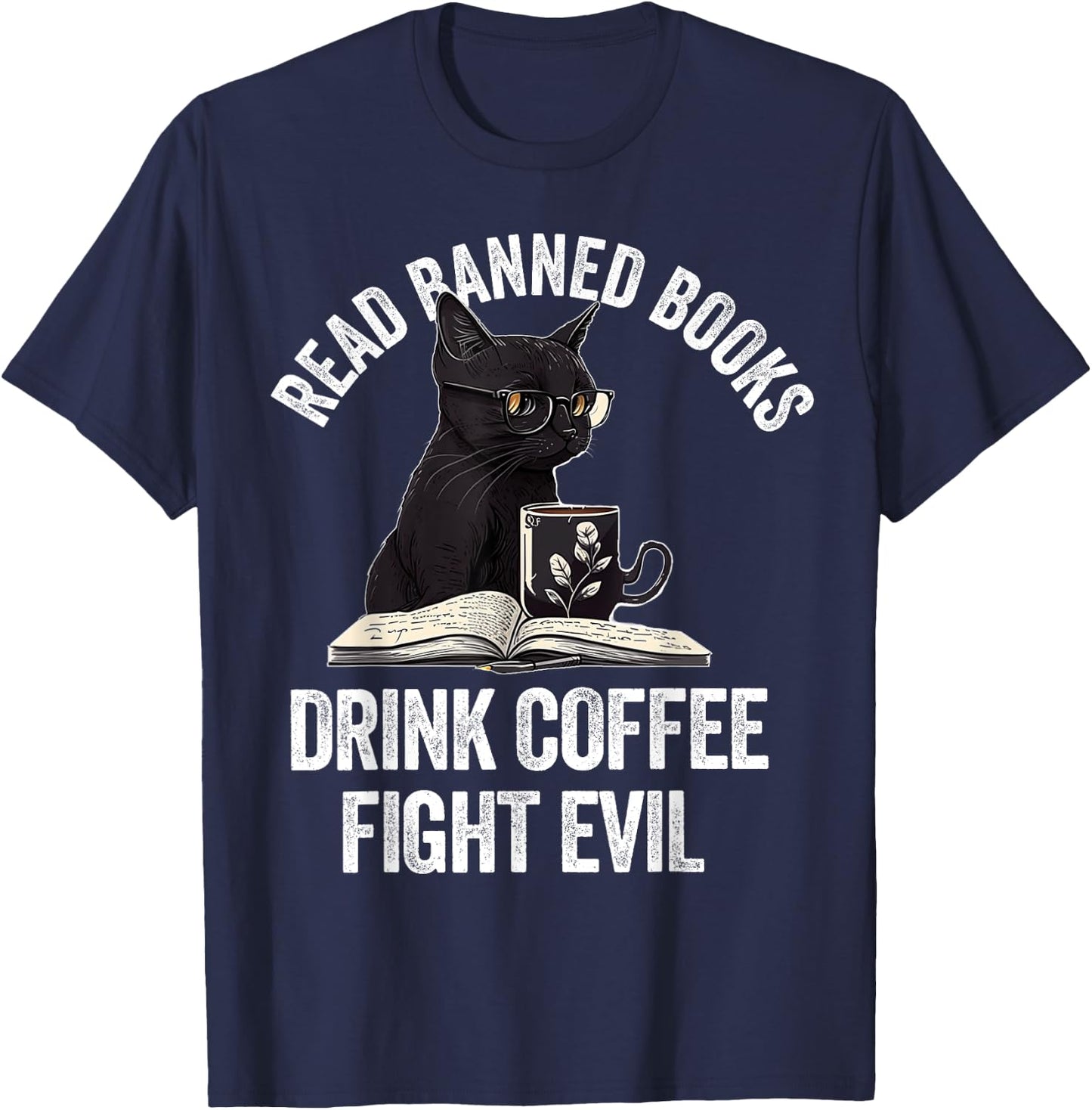 I Read Banned Books Lover BookWorm Love Banned Books T-Shirt - T-Shirt | Navy