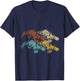 Retro Australian Animals Platypus T-Shirt - T-Shirt | Navy