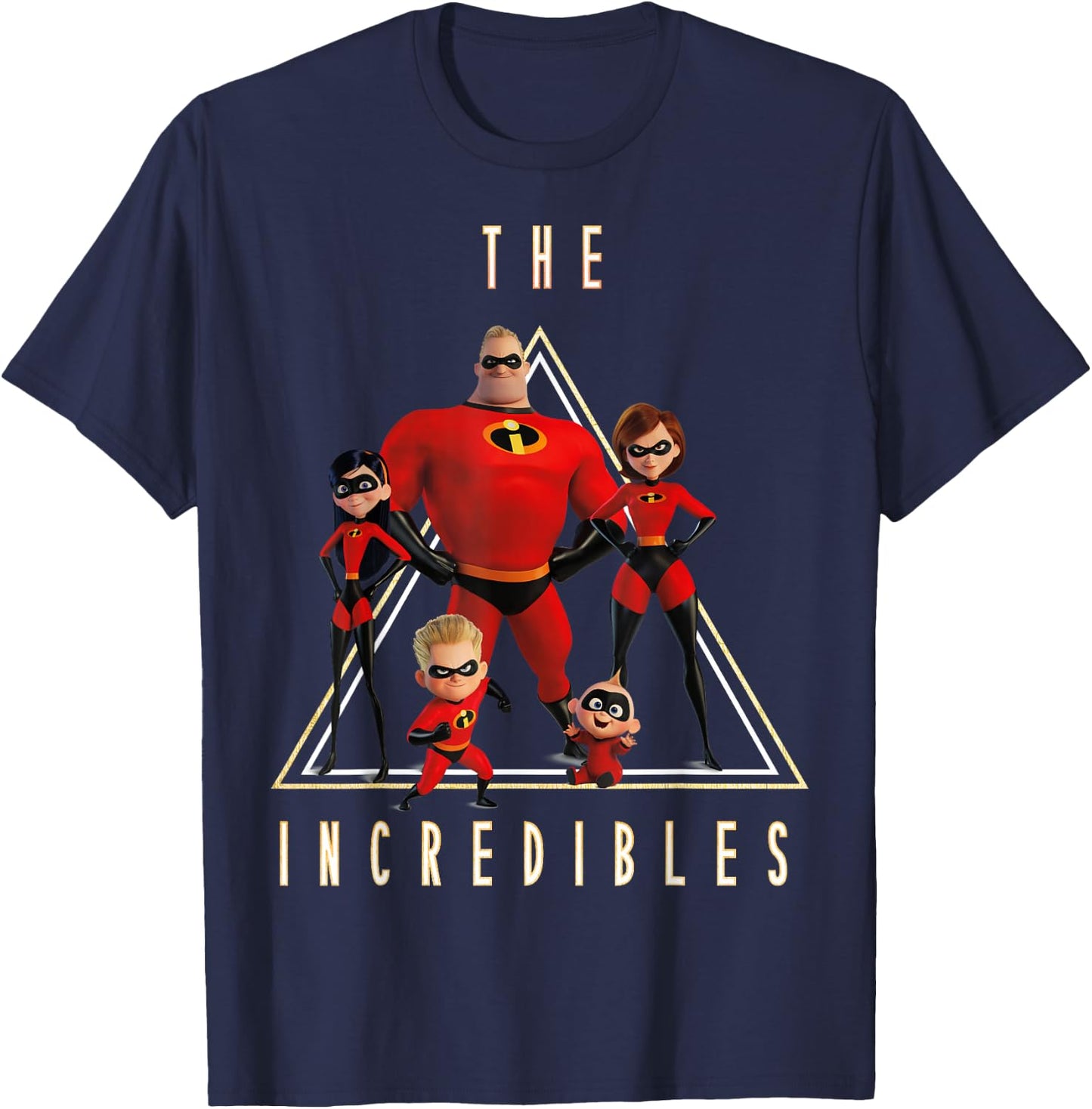 Disney Pixar Incredibles Classic Family Shot Graphic T-Shirt - T-Shirt | Navy