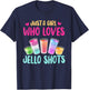 Just A Girl Who Loves Jello Shots Shirt Funny Drinking Gift T-Shirt - T-Shirt | Navy