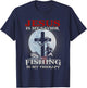 Jesus is My Savior Fishing Is My Therapy Fisherman Christian T-Shirt - T-Shirt | Navy