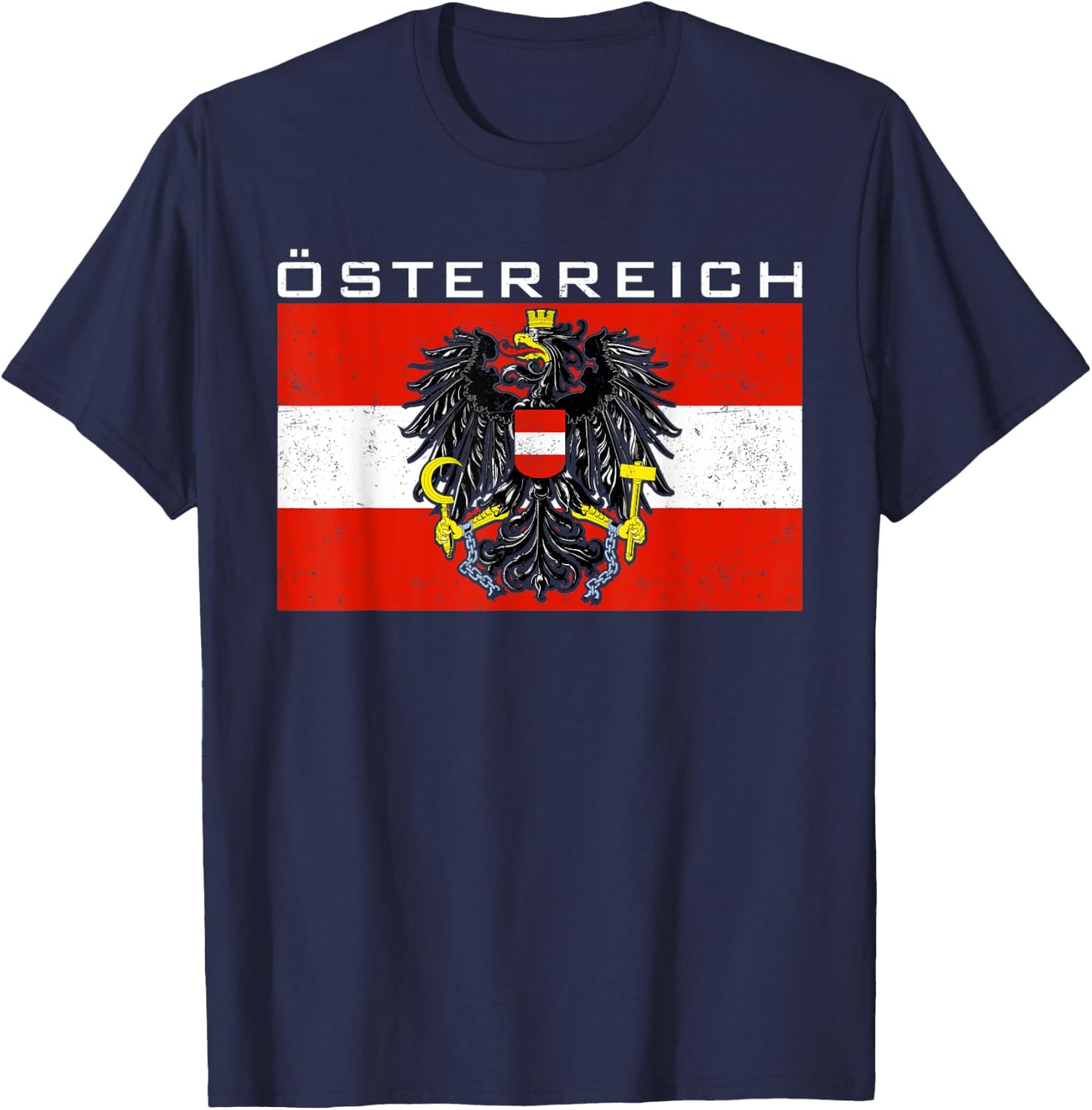 Austria Austrians Österreich T-Shirt - T-Shirt | Navy