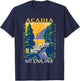 Acadia National Park Otter Cliff Maine Vintage Distressed T-Shirt - T-Shirt | Navy