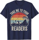 Vintage Take Me To Your Readers English Teacher Alien Space Men Women Kids T-Shirt - T-Shirt | Navy