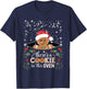 Theres A Cookie In This Oven Christmas Pregnancy Gingerbread T-Shirt - T-Shirt | Navy