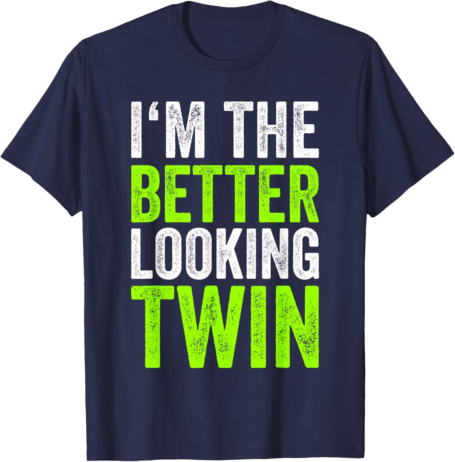 Twin Shirt Birthday Gift Sibling Twin T-Shirt - T-Shirt | Navy