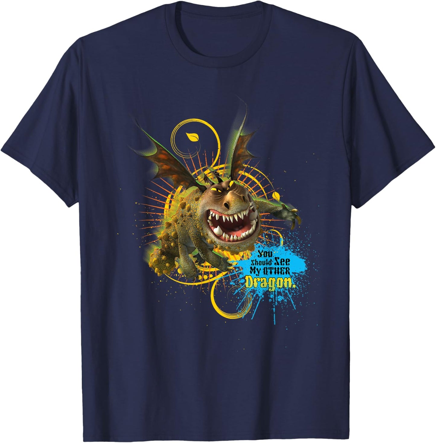 DreamWorks' Dragons: Meatlug T-Shirt - T-Shirt | Navy