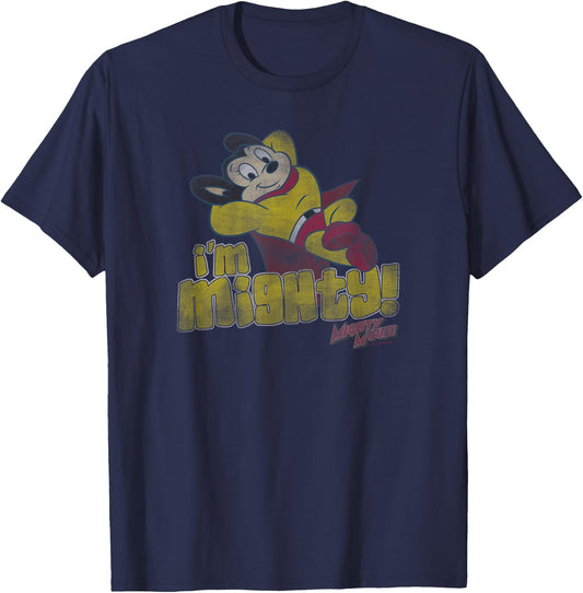 Mighty Mouse I'M Mighty T-Shirt - T-Shirt | Navy