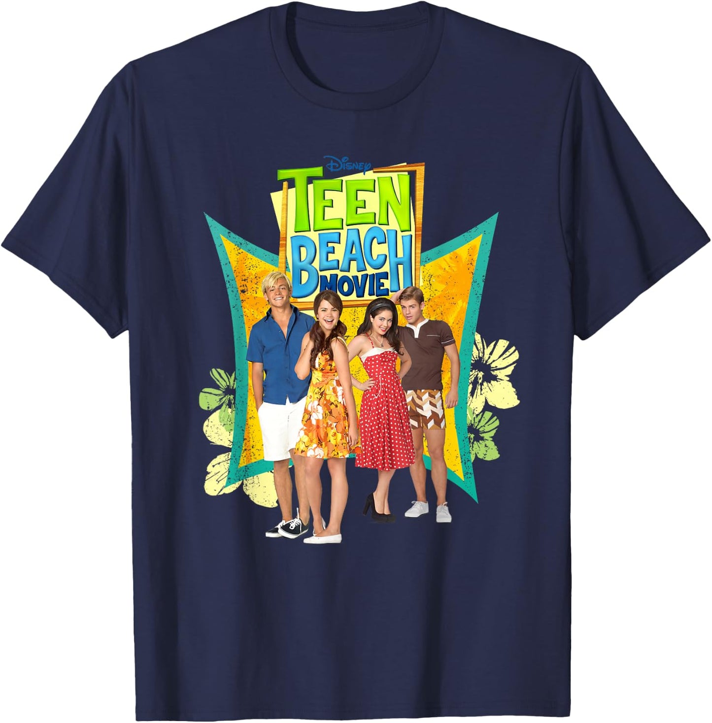 Disney Channel Teen Beach Movie Cast Small T-Shirt - T-Shirt | Navy