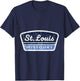 St Louis Missouri Vintage Retro City Travel Badge T-Shirt - T-Shirt | Navy
