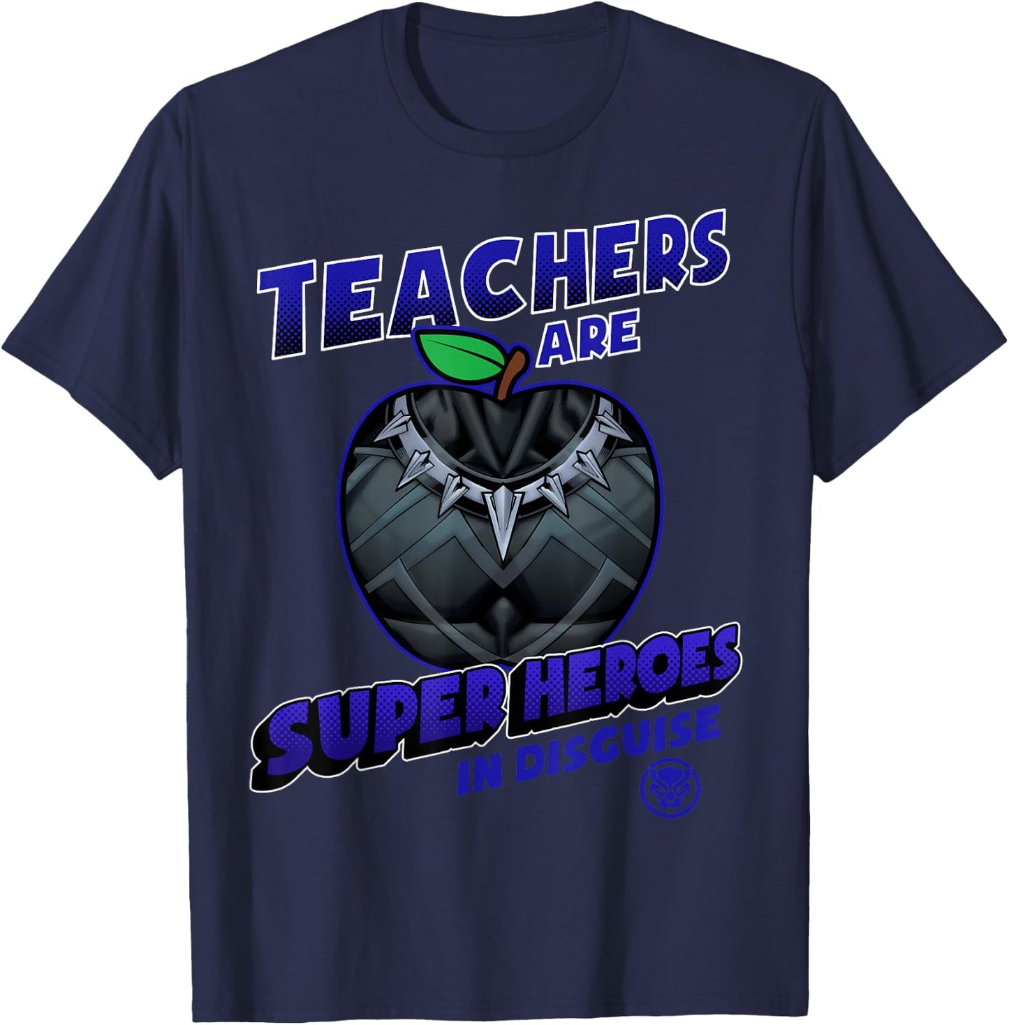 Marvel Teachers are Super Heroes in Disguise Black Panther T-Shirt - T-Shirt | Navy
