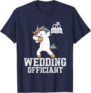 Wedding Officiant US Arts Internet Ordained Minister Gift T-Shirt - T-Shirt | Navy