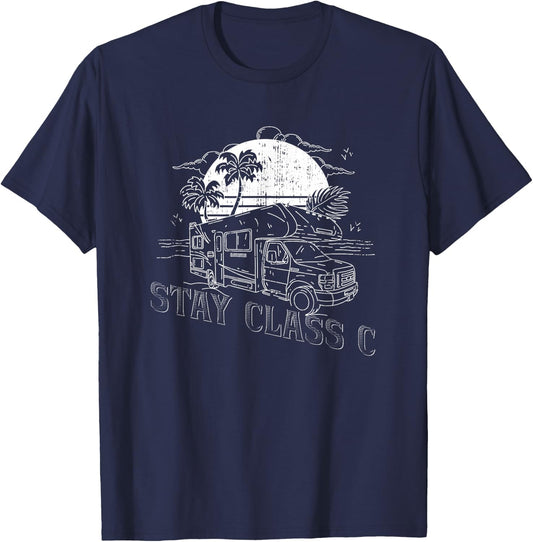 Stay Class C Camper T-Shirt - T-Shirt | Navy
