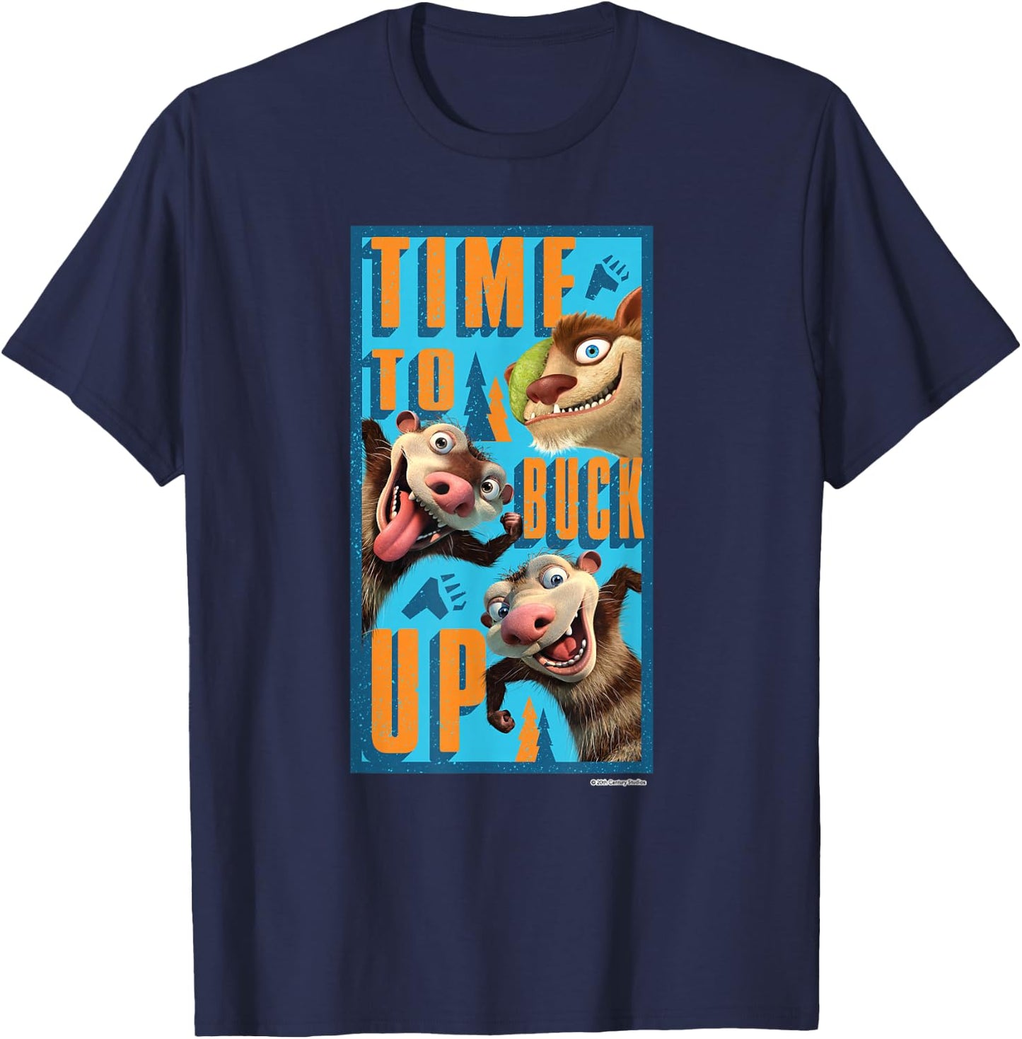 The Ice Age Adventures of Buck Wild Time to Buck Up T-Shirt - T-Shirt | Navy