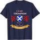 Thompson Scottish Family Clan Middle Ages Mischief T-Shirt - T-Shirt | Navy