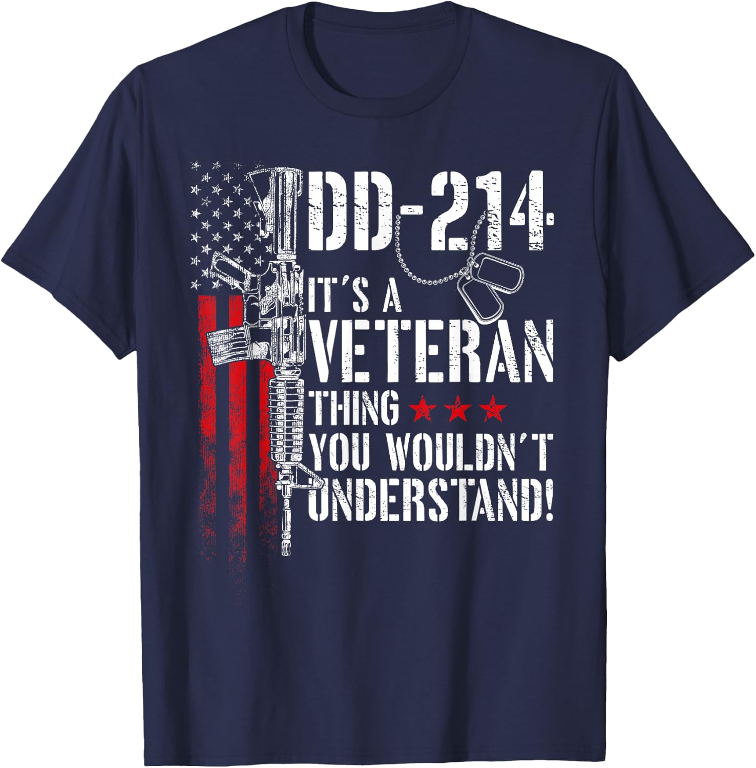 DD-214 It's A Veteran Thing You Wouldn't Understand T-Shirt - T-Shirt | Navy
