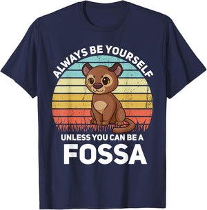 Always Be Yourself Unless You Can Be A Fossa Kawaii T-Shirt - T-Shirt | Navy