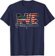 Funny Love Pennsylvania American Flag Patriotic Kids Men T-Shirt - T-Shirt | Navy
