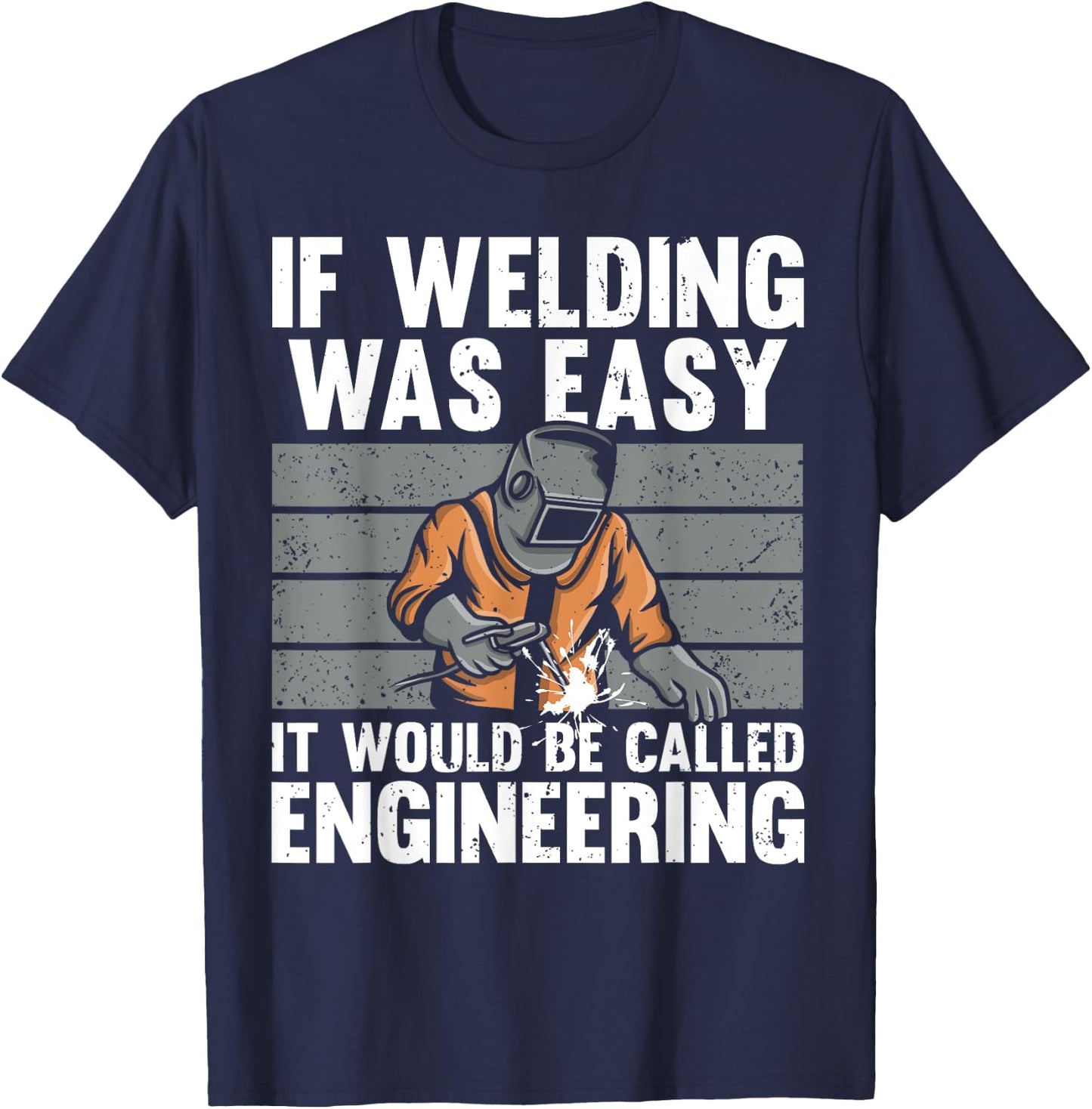 Funny Welding Design Women Welder Weld Welding Lover T-Shirt - T-Shirt | Navy
