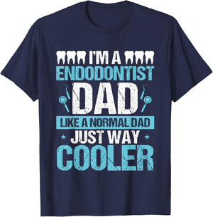 Endodontist Dentist Father´s Day Endodontics Papa Dad T-Shirt - T-Shirt | Navy