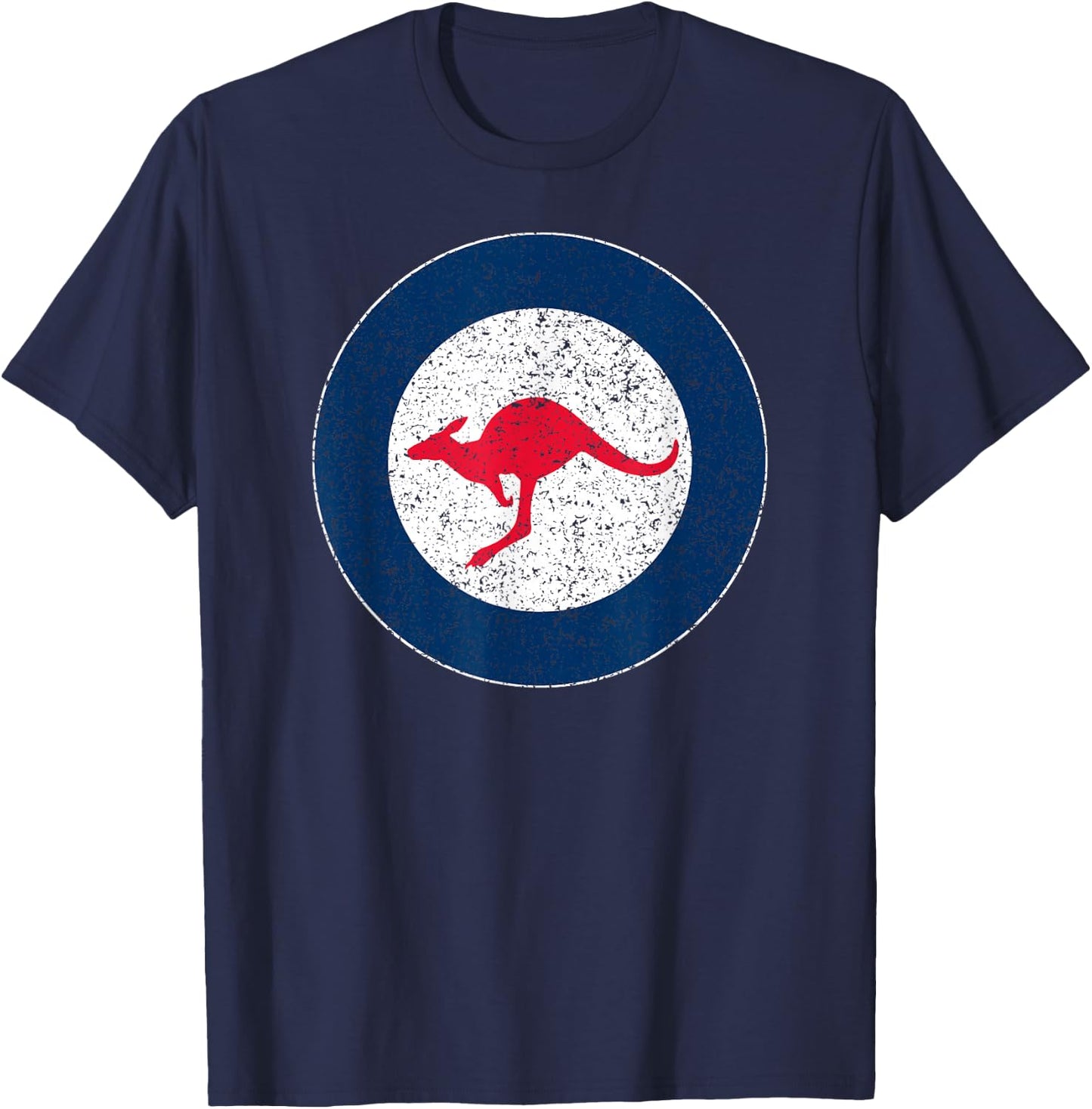 Australian Air Force Roundel Kangaroo T-Shirt - T-Shirt | Navy