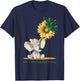 DUCHENNE MUSCULAR DYSTROPHY AWARENESS Cute Elephant T-Shirt - T-Shirt | Navy