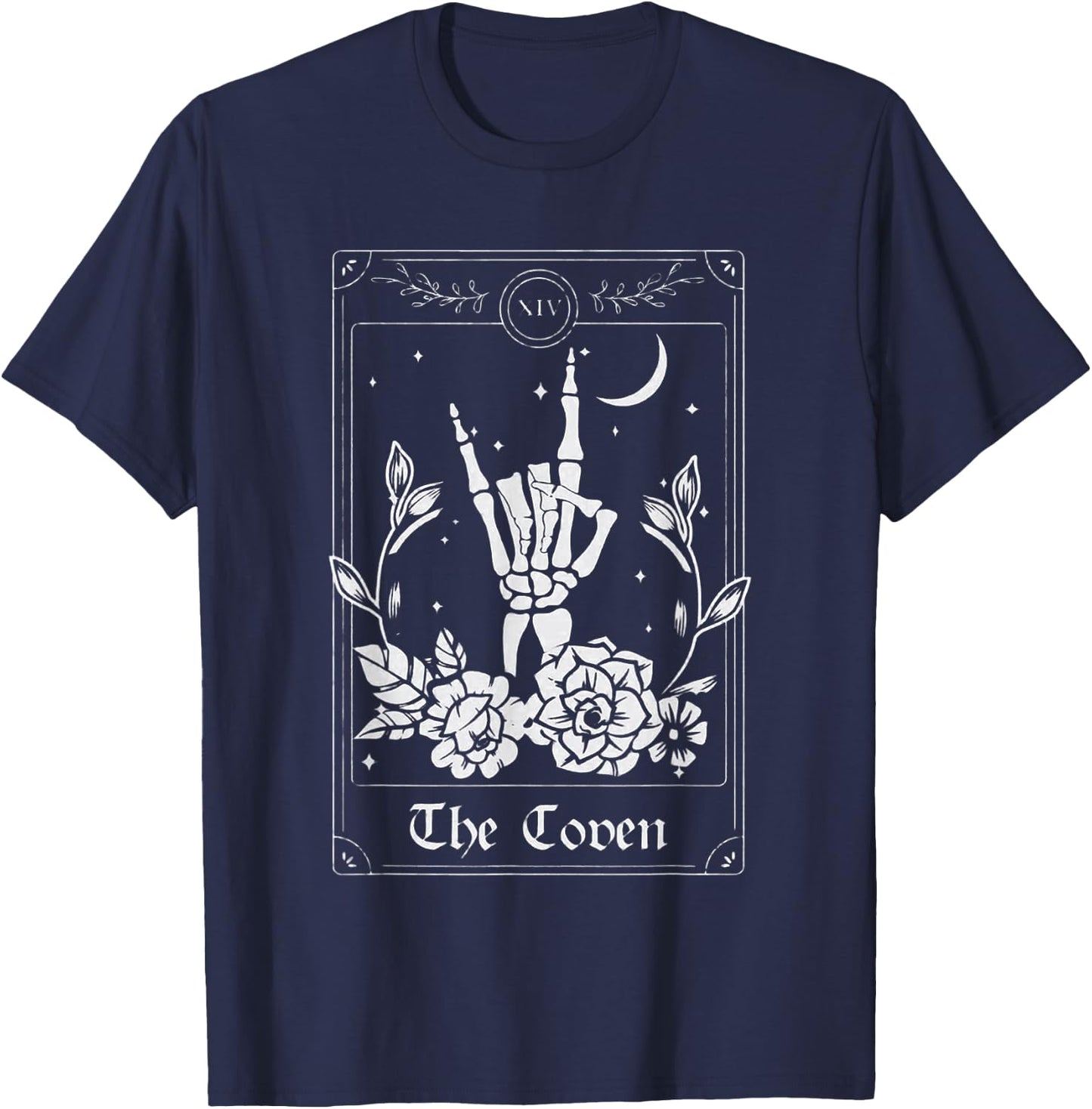 Wedding Tarot Card The Coven Halloween Bachelorette Matching T-Shirt - T-Shirt | Navy