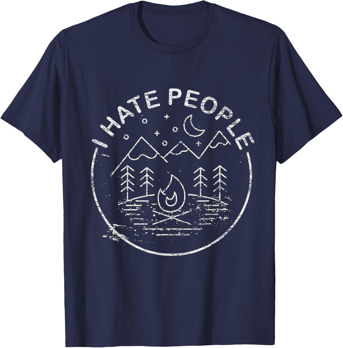 Gift camping lovers forest camping T-Shirt - T-Shirt | Navy