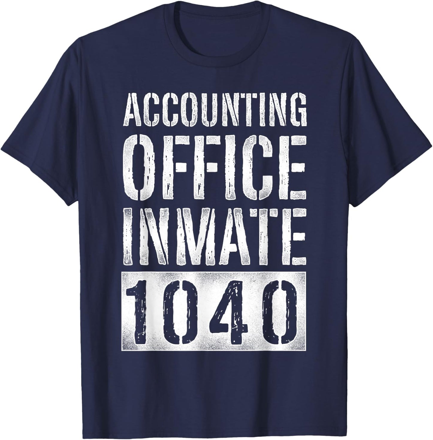 Accountant Bookkeeper Accounting Prison Jail Halloween T-Shirt - T-Shirt | Navy