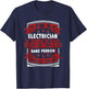 Funny Electrician T-Shirt - T-Shirt | Navy
