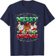Merry Chickmas Santa Hat Chicken Lovers Merry Christmas T-Shirt - T-Shirt | Navy