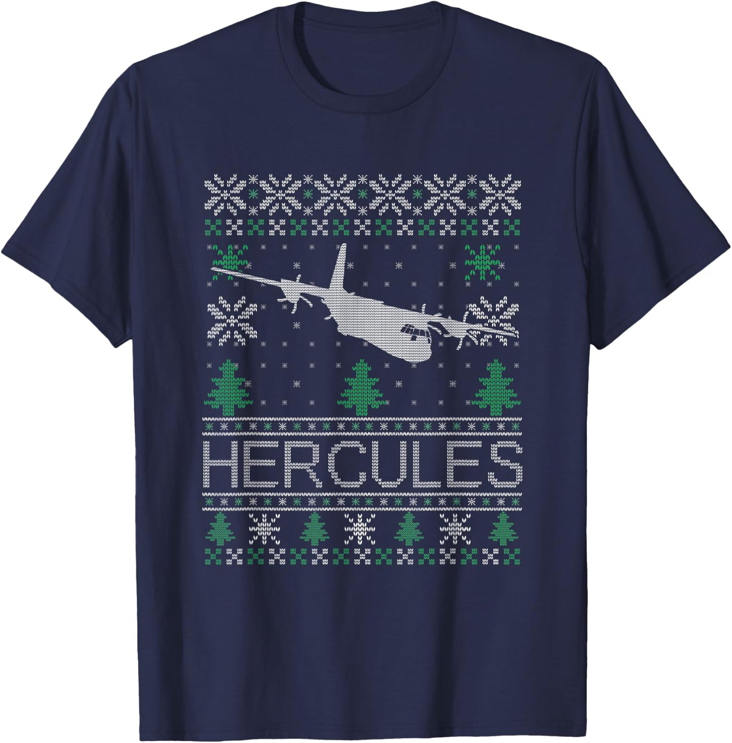 C-130J Ugly Christmas T-Shirt - T-Shirt | Navy