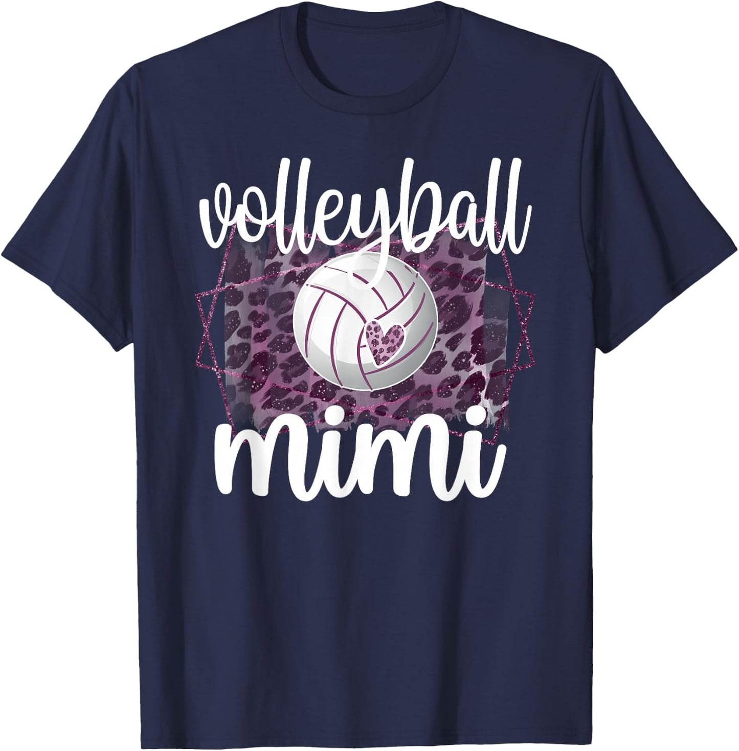 Volleyball Mimi Grandma Of Volleyball Player Mimi T-Shirt - T-Shirt | Navy