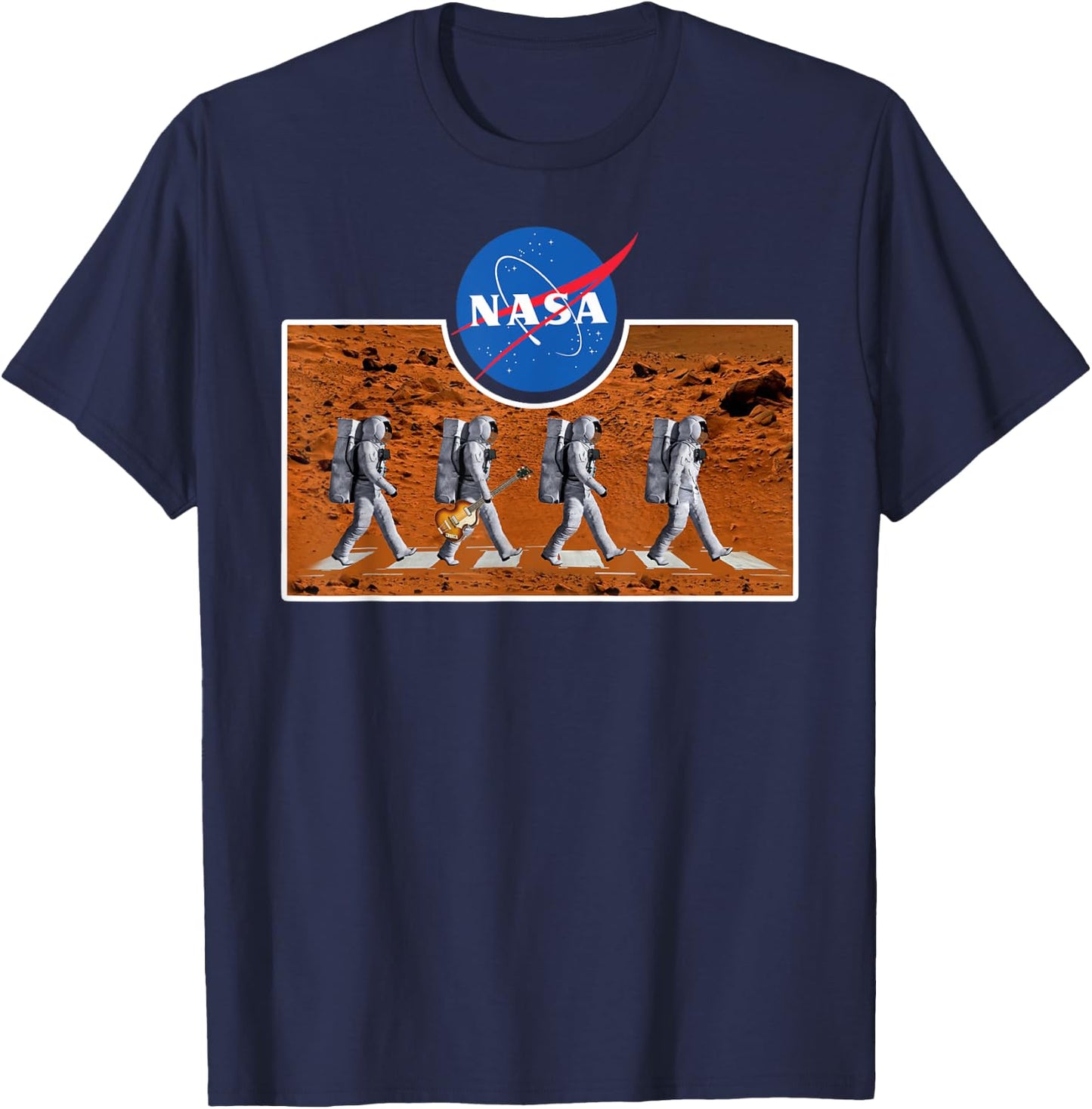 The Abbey Astronaut Mars Crossing NASA T-Shirt - T-Shirt | Navy