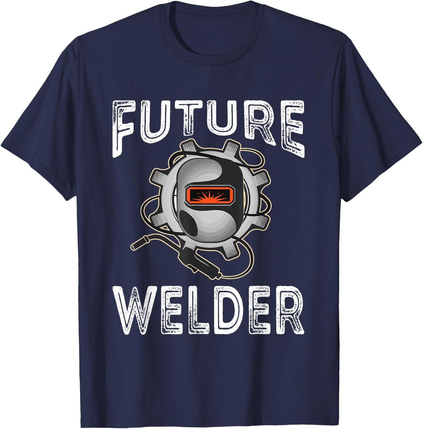 Vintage Future Welder Funny Welder Tools Lover Family T-Shirt - T-Shirt | Navy