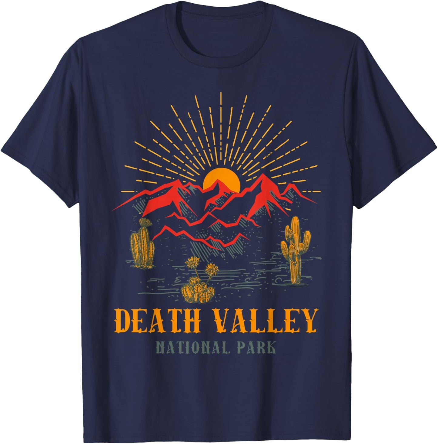 Death Valley National Park USA Graphic T-Shirt - T-Shirt | Navy
