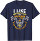 I Like Motorcycles And Bourbon And Maybe 3 People Bourbon T-Shirt - T-Shirt | Navy
