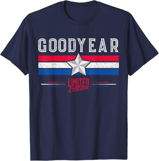 Goodyear Retro Vintage Shirt Gift Women Men Kids T-Shirt - T-Shirt | Navy