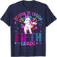 Ready to Crush Fifth 5th Grade Back To School Unicorn Kids T-Shirt - T-Shirt | Navy