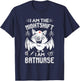 I Am The Nightshift I Am Bat Nurse Halloween Nursing Job T-Shirt - T-Shirt | Navy